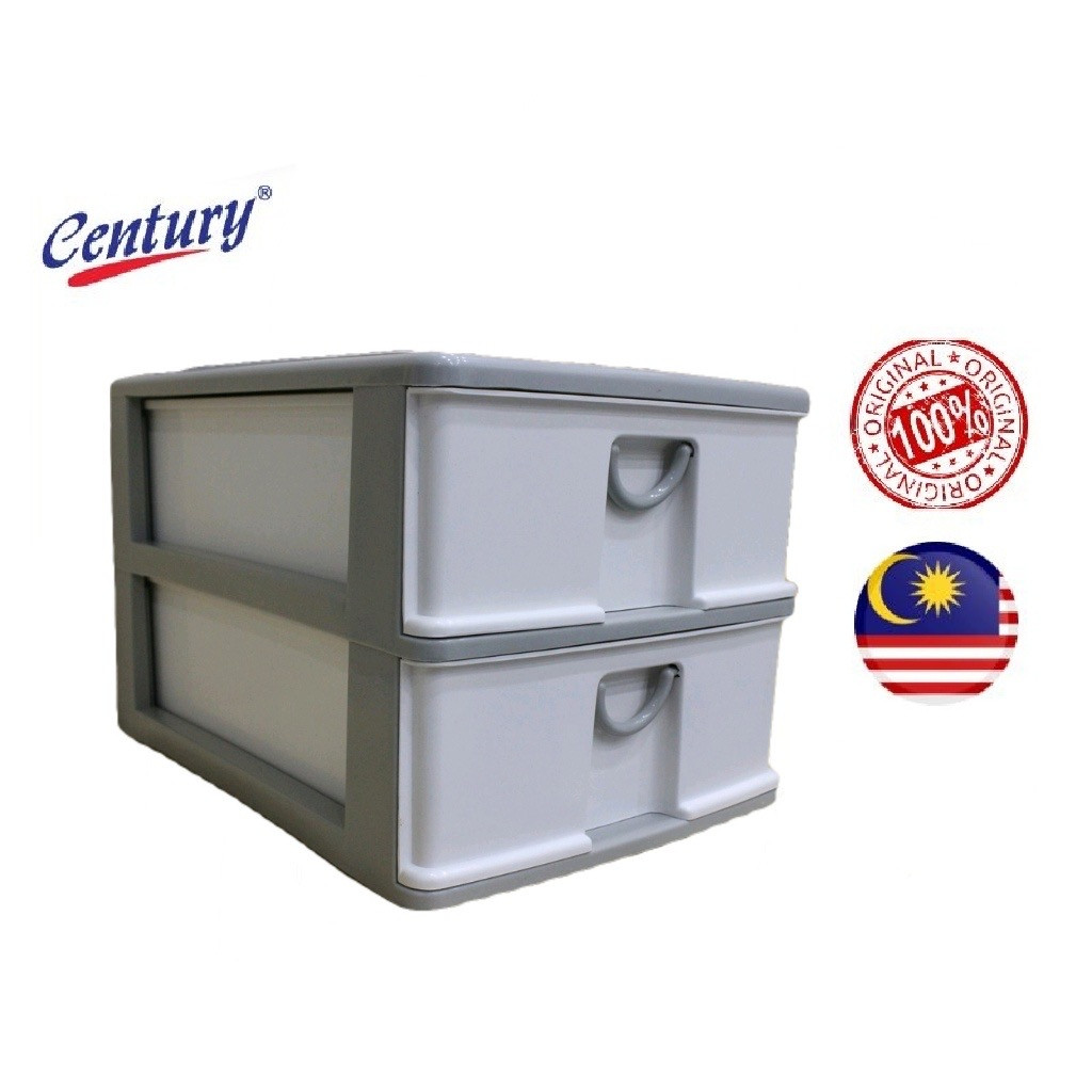 Century Mini Drawer A4 2 TIER Drawer Desk Organzer Mini Rack Rak A4 ...