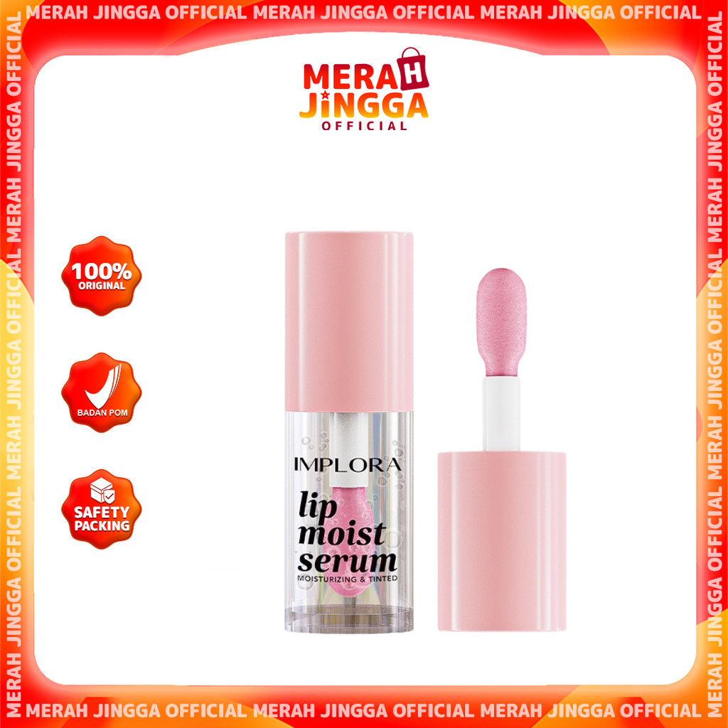 Implora Lip Moist Essence - Pelembab Bibir / Merah Jingga Official