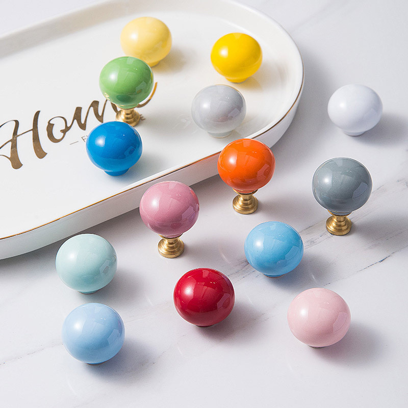 Modern Cabinet Handles for Drawers - Colorful Ceramic Knobs and Handles ...