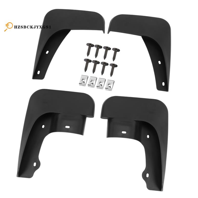4pc Mud Flaps Splash Guards For Nissan Pulsar 2015-2016-2017 – Black, Front & Rear Set - View #2