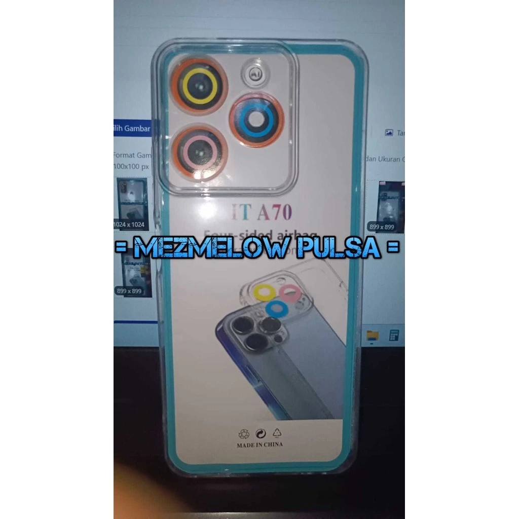 Caseng / Softcase Silikon Transparant Casing Caseng Case ITEL A70  / ITEL S23 BIASA / ITEL P55 5G - Gambar 4