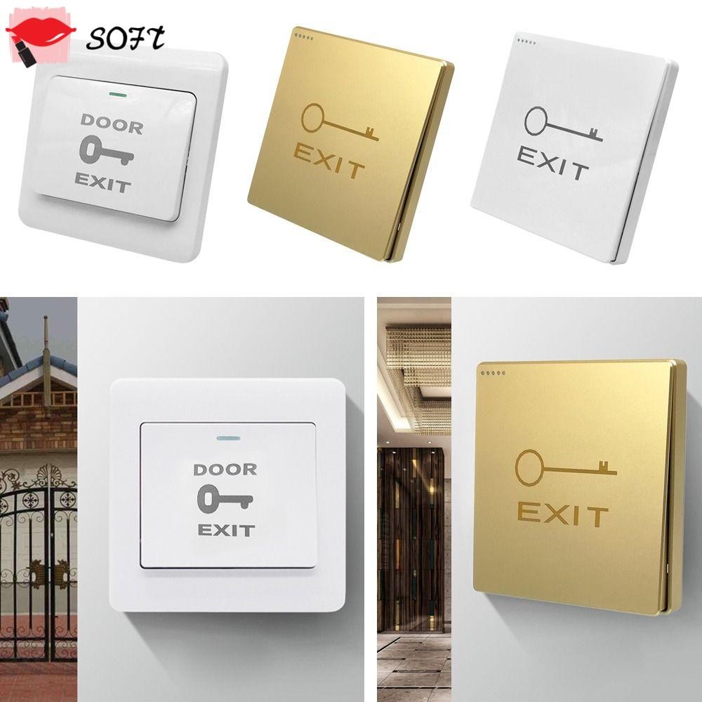 SOFTNESS Door Exit Button Switch Plastic Control Door button Push Lock ...