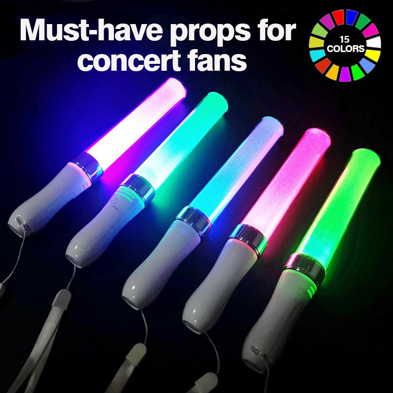1/3/5Pcs 15 Colors Glow Sticks Lightstick LED Glow Stick for Idol ...