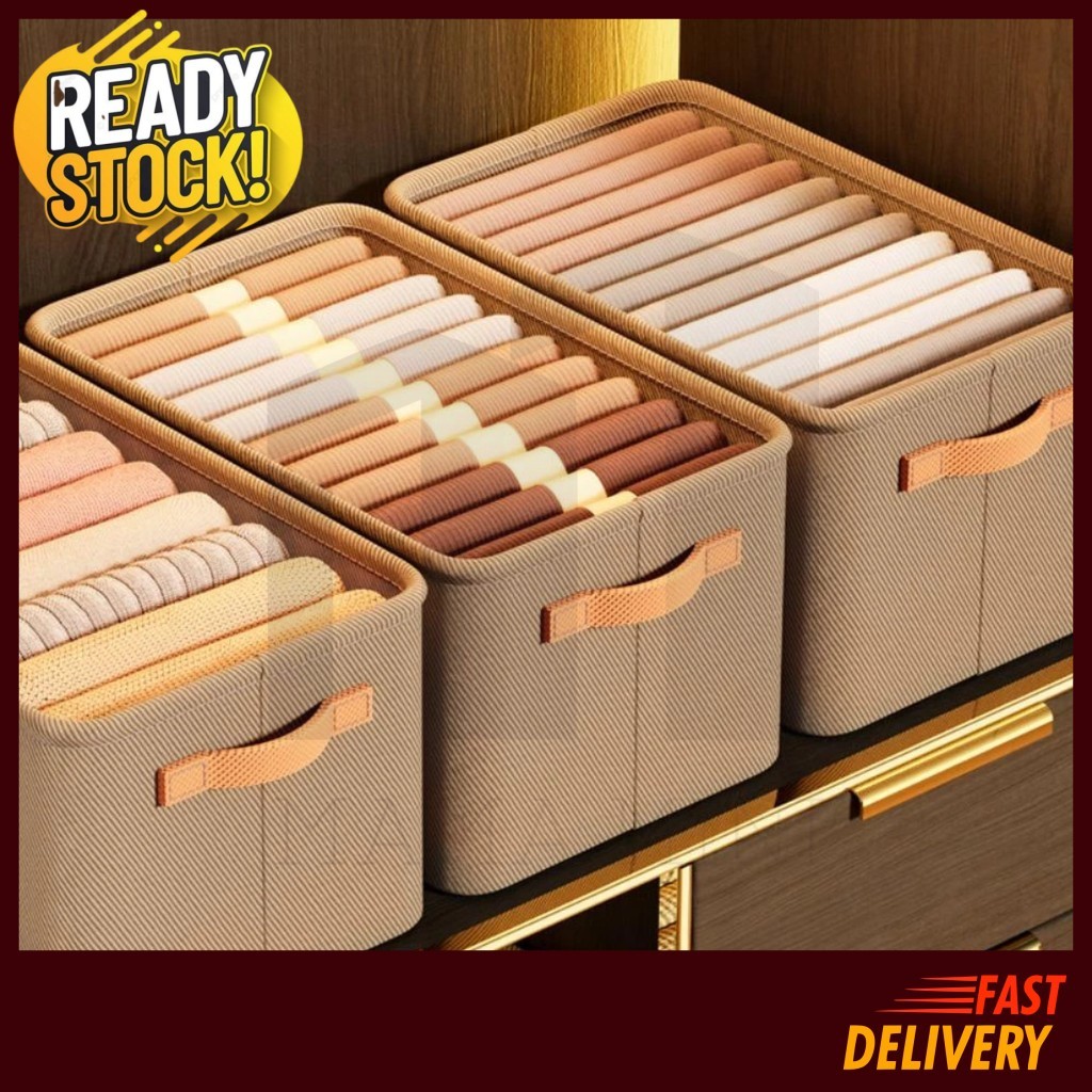Easy Storage Box Clothes Pants Divider Drawer Organizer Wardrobe Shelf ...