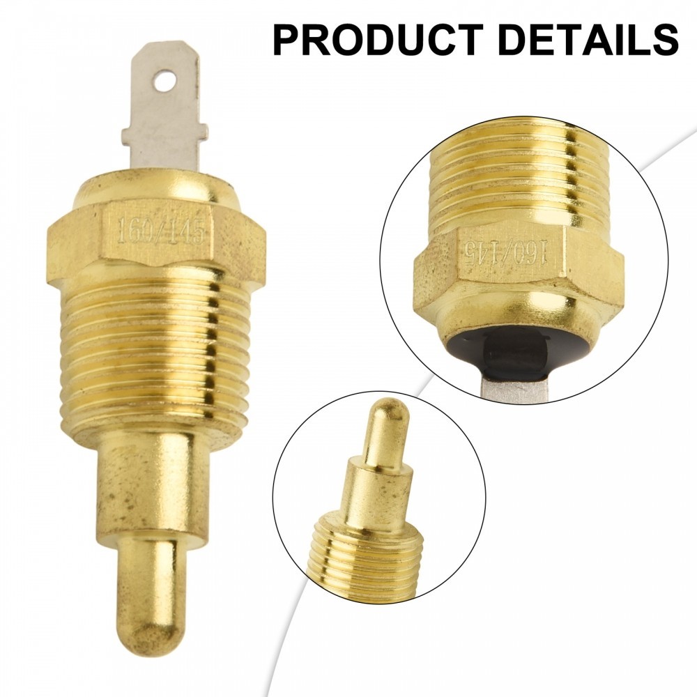 Electric Radiator Sensor Activates Electric Fan Gold Color For Any 3/8 ...
