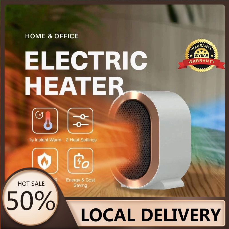 1200W Mini Electric Heater Portable Home Heating Fan High Power Low ...