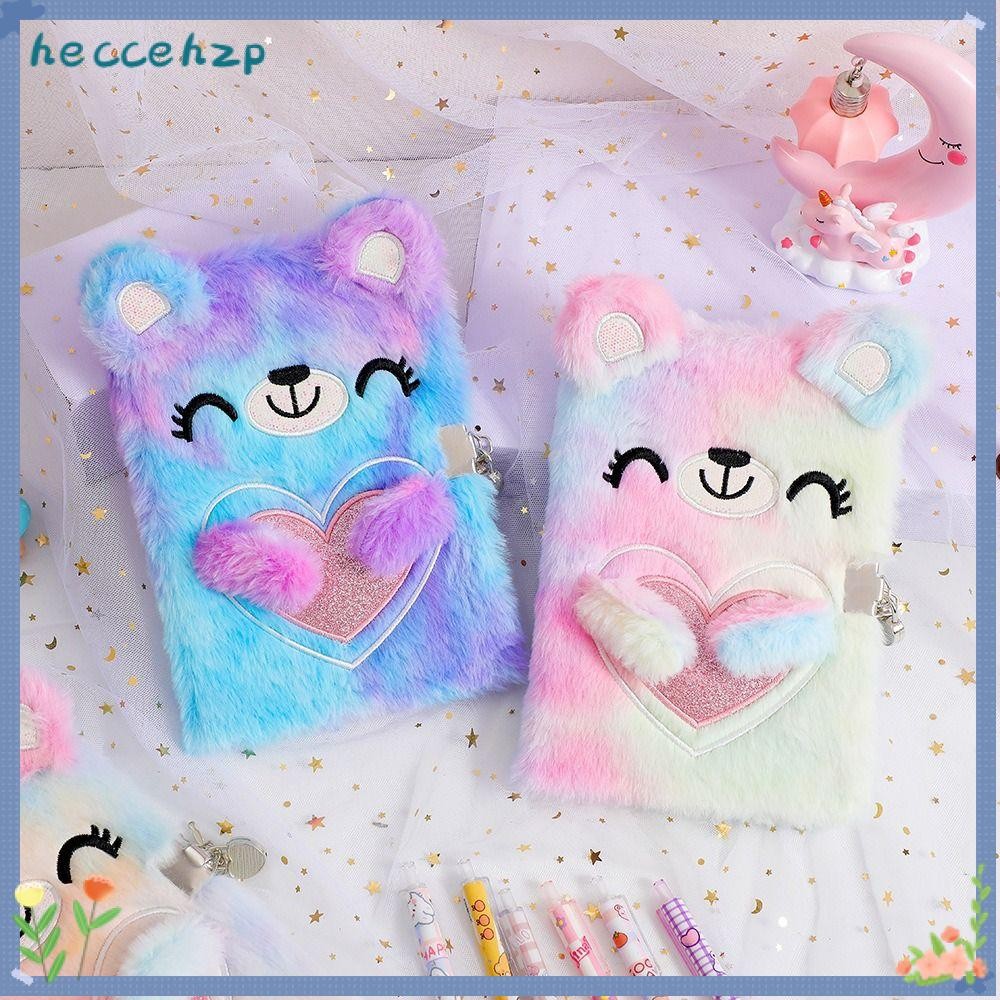 HECCEHZP Password Book Bear Shaped School Office Supplies A5 With Lock ...