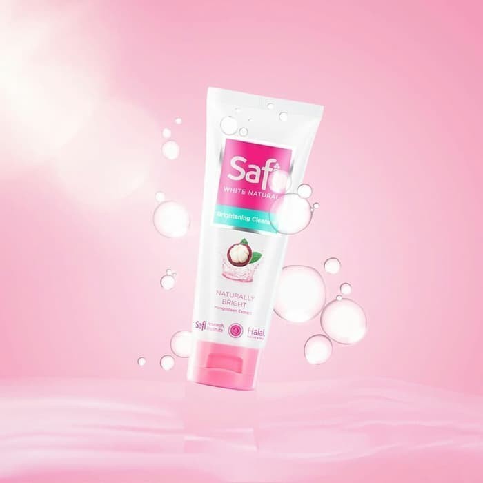SAFI White Natural Brightening Cleanser Mangosteen Extract 100 gr / Merah Jingga Official - Gambar 2