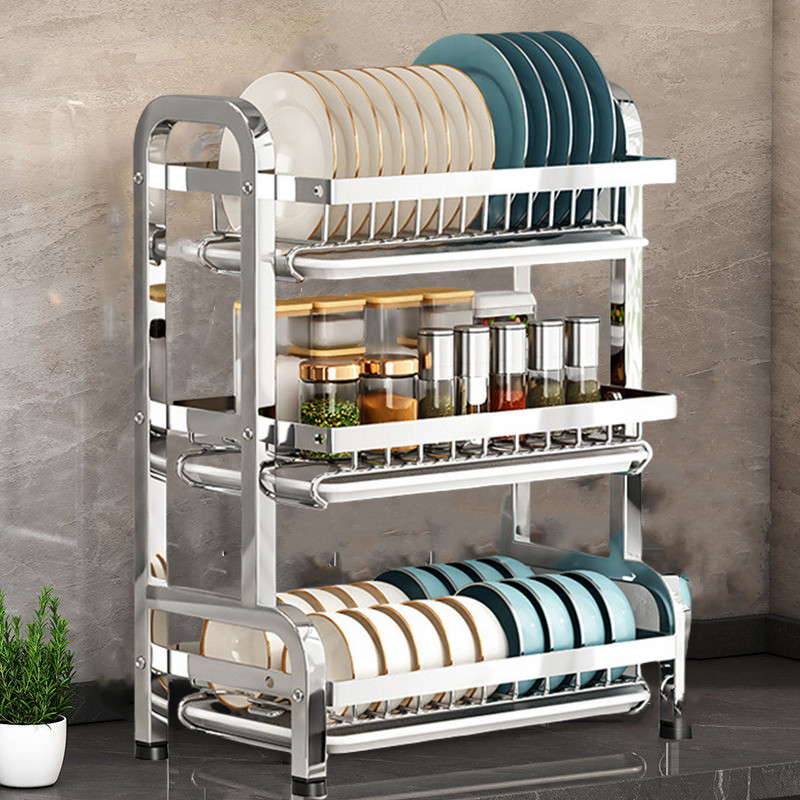 SG Kitchen Drying Dish rack Drain Rack Dish Drying Rack with Drainer ...