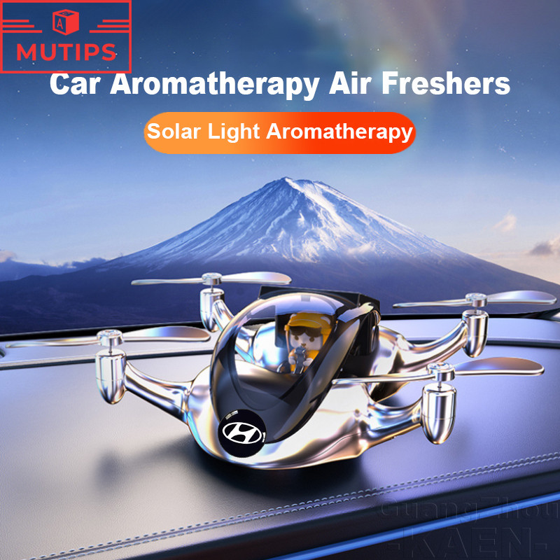 Hyundai Car Air Freshener Helicopter Solar Aromatherapy Perfume ...