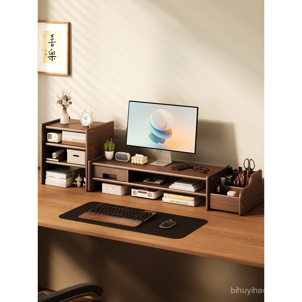 Desktop Computer Riser Monitor Stand Computer Screen Keyboard Holder ...