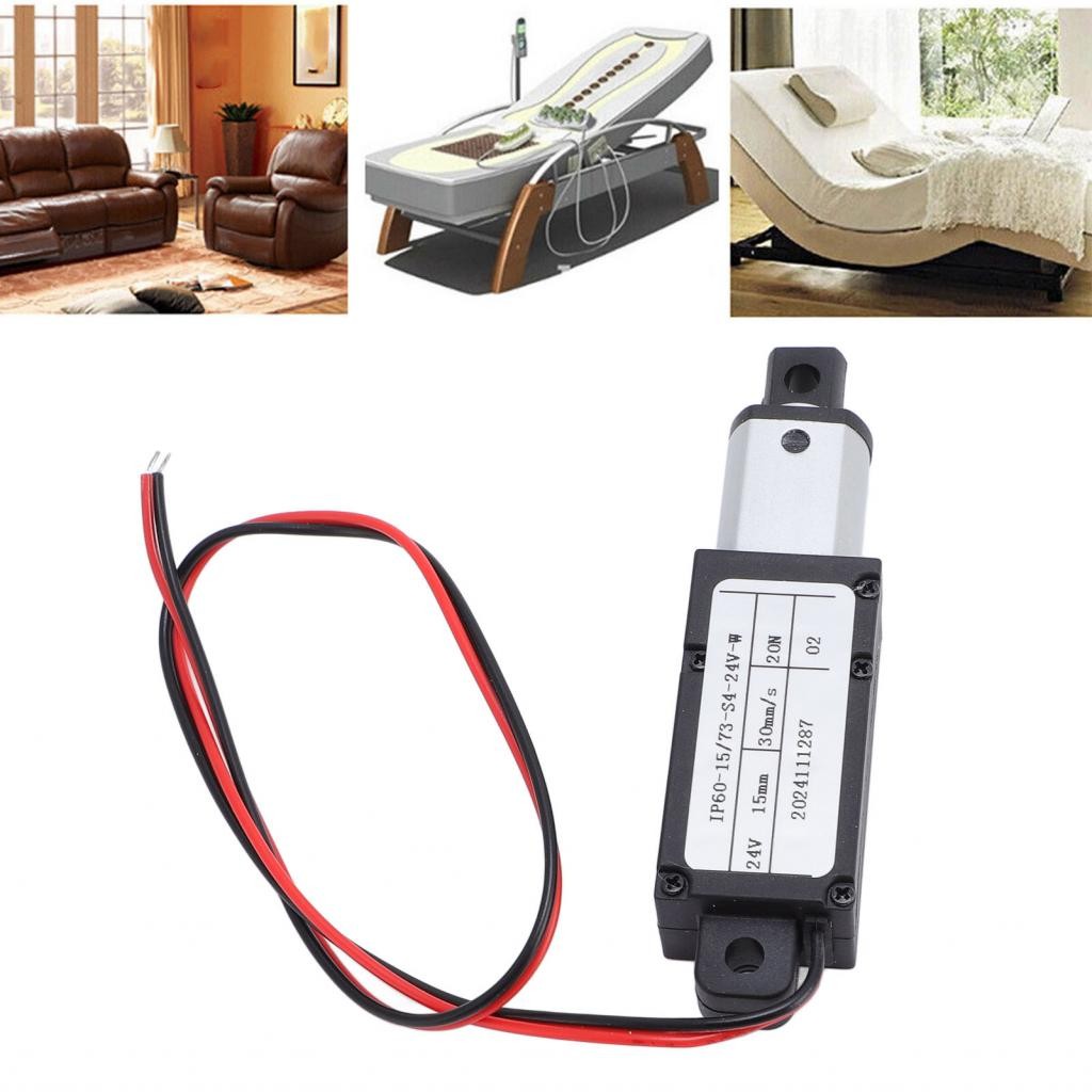 Mini Electric Linear Actuator 3W 50mm Stroke 150N Thrust 4mm/s Speed Mini Motion Actuator With