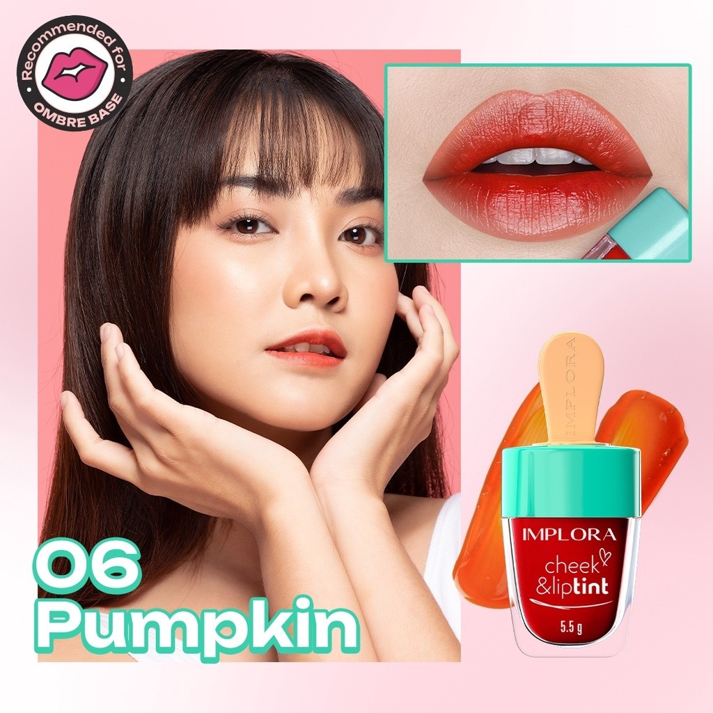 IMPLORA Cheek & Liptint / Implora Jelly Tint / Merah Jingga Official - Gambar 3