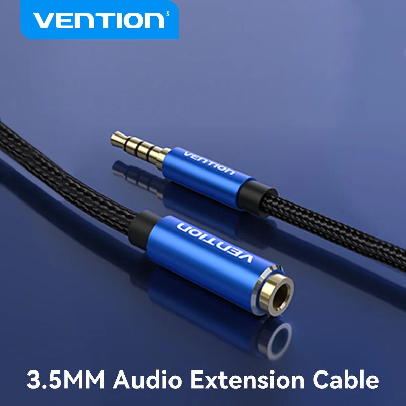 Vention Jack 3.5mm Aux Extension Cable for Car Laptop Mini PC TV Stereo