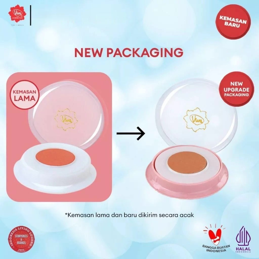 Viva Fin Touch Blush On 2gr / Blush On / Make Up / Makeup / Merah Jingga Official - Gambar 2