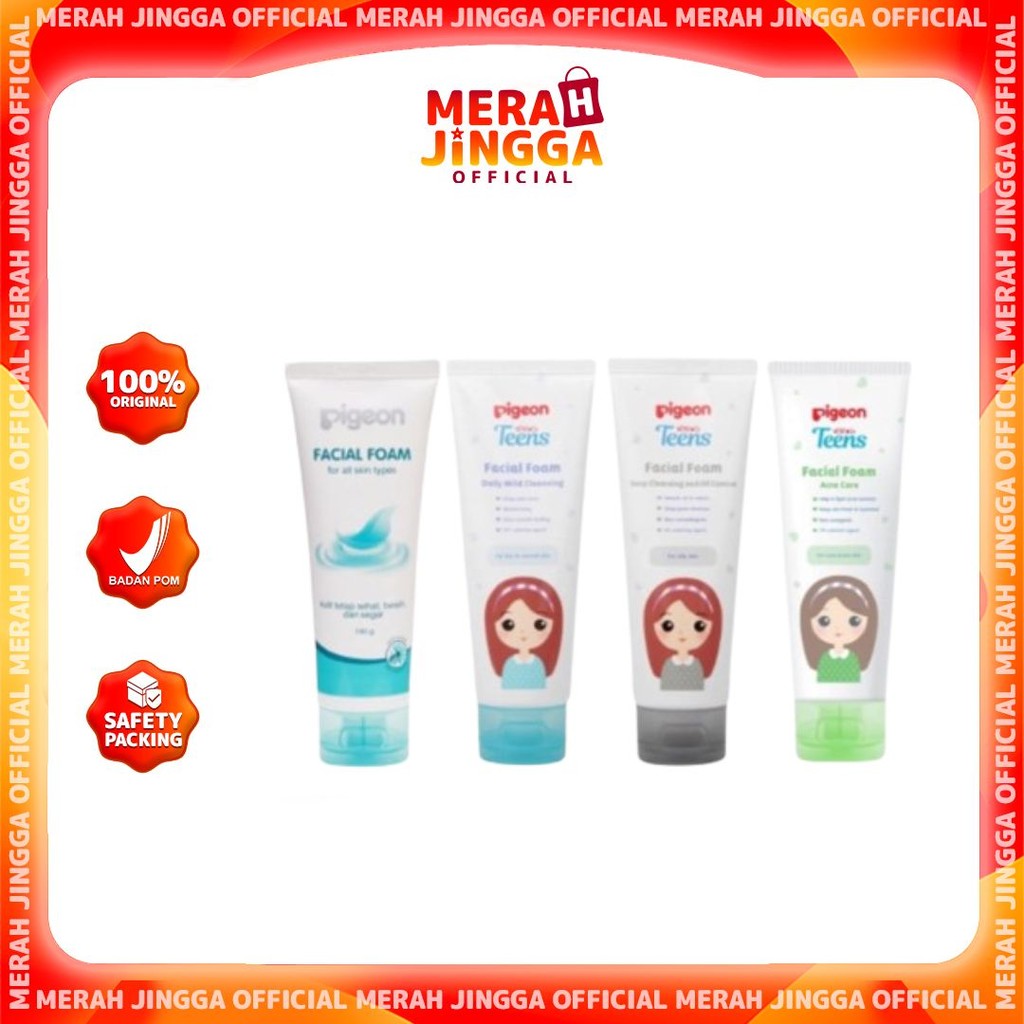 Pigeon Teens Facial Foam 100ml / Merah Jingga Official