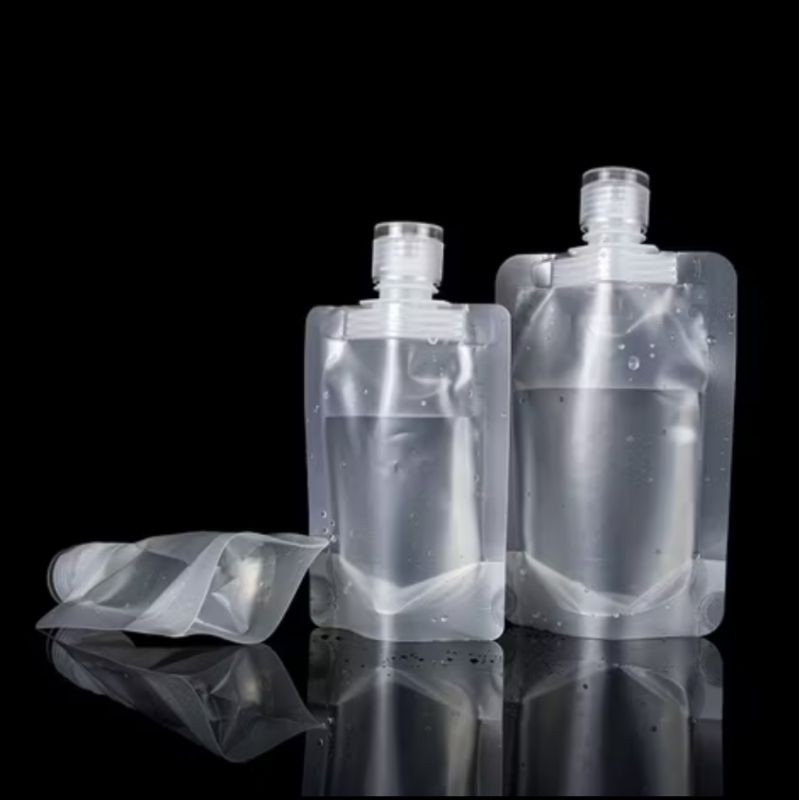 1PCS Botol Reffil Shampoo Sabun Pouch Travel Organizer Wadah Isi Ulang Liquid Traveling Transparant A338 - Gambar 4