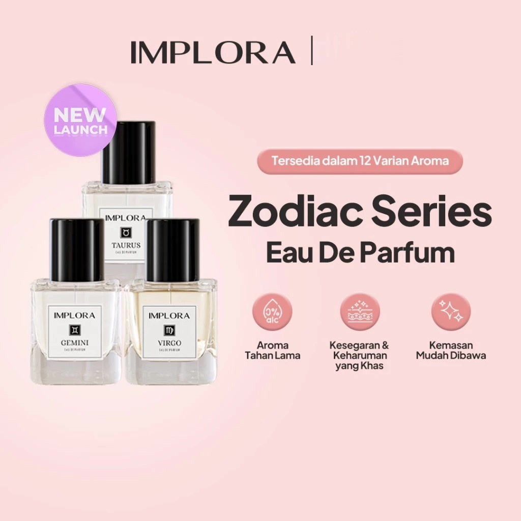 Implora Zodiac Series Eau De Parfum 30ml / Merah Jingga Official - Gambar 3