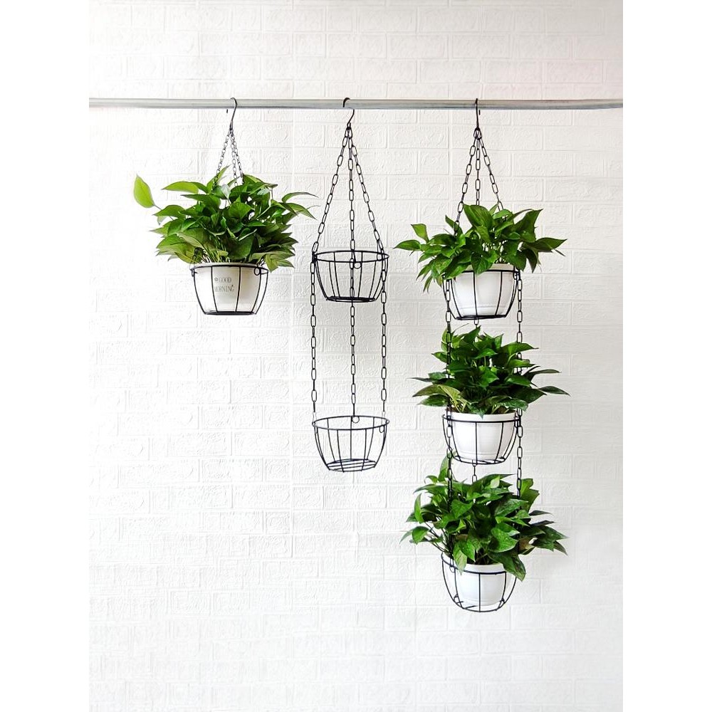 [48H Shipping] Creative Balcony Flower Stand Hanging Multi-layer ...