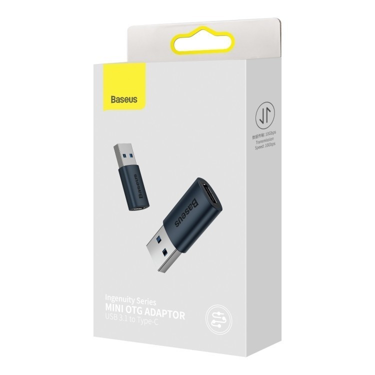 Baseus Ingenuity USB 3.1 Male to USB-C Series Type-C Mini OTG Adapter ...