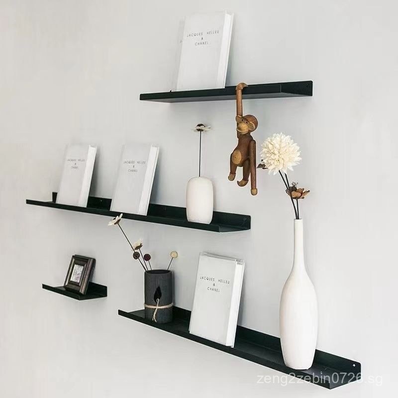 Flat Partition Wall Shelf Bookshelf Wall-Mounted Wall-Mounted Wall ...