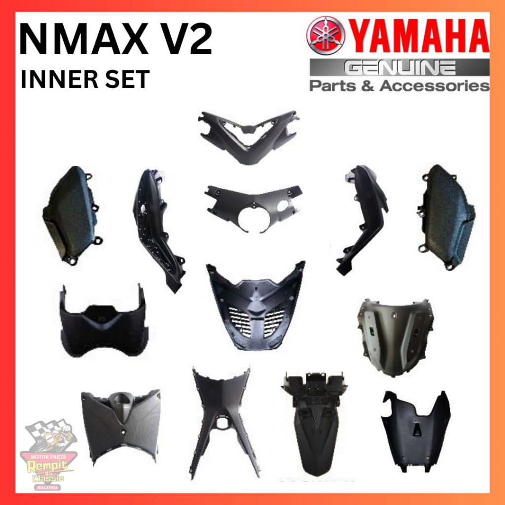 REMPIT NMAX V2 Inner Set Original Yamaha B6H-F8400-00 (17 Item) HLY ...