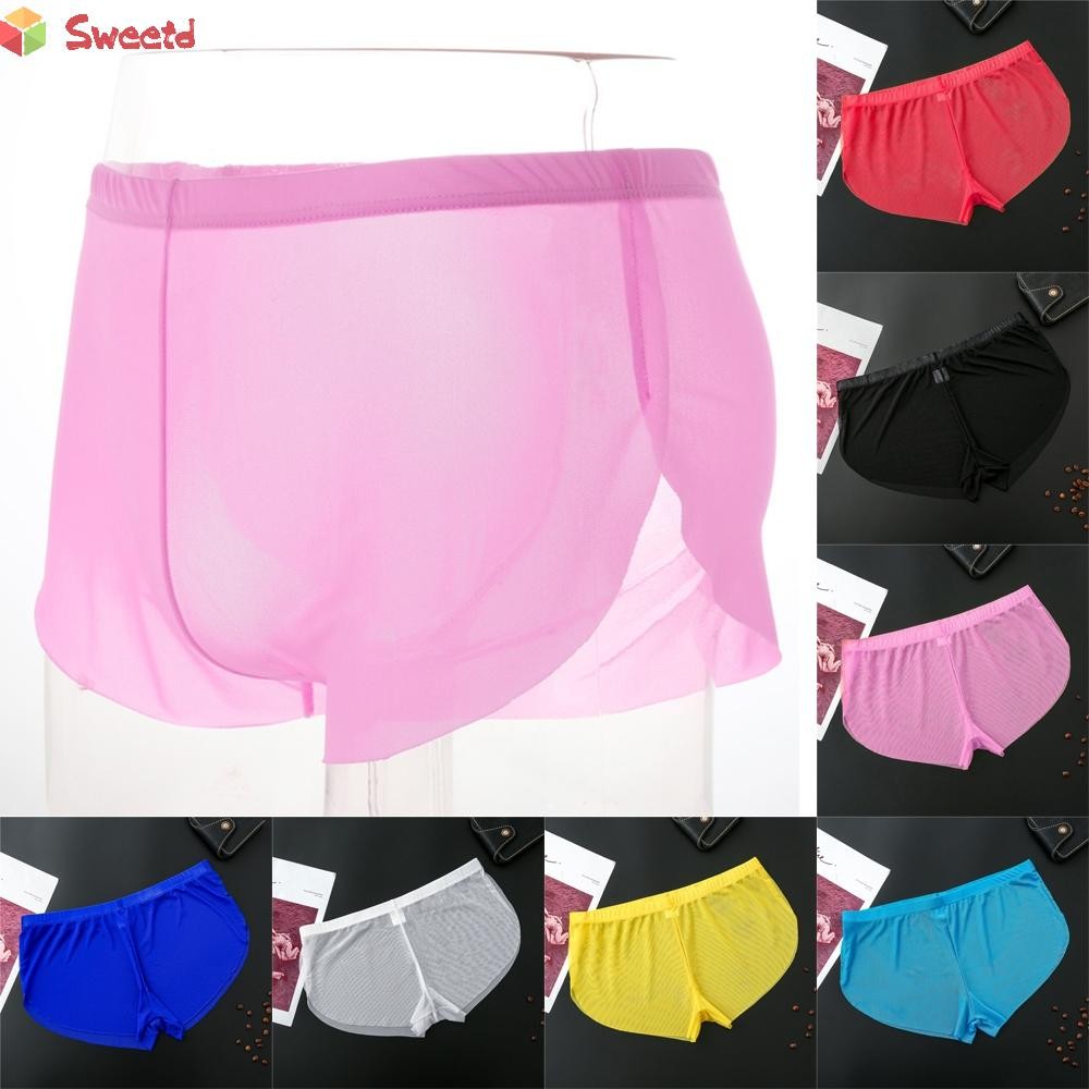 Men Underwear Trunks Underpants Lingerie Sexy Sleeping pants ...