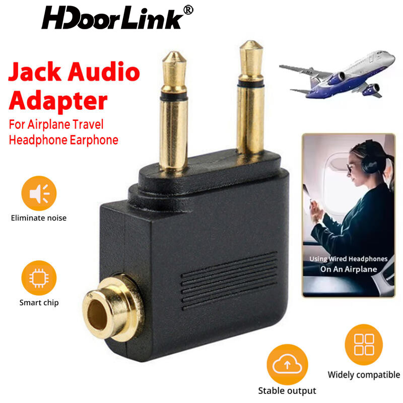 HdoorLink 3.5mm To 2 X 3.5 Mm Stereo Ear Audio Adapter Jack To Air ...