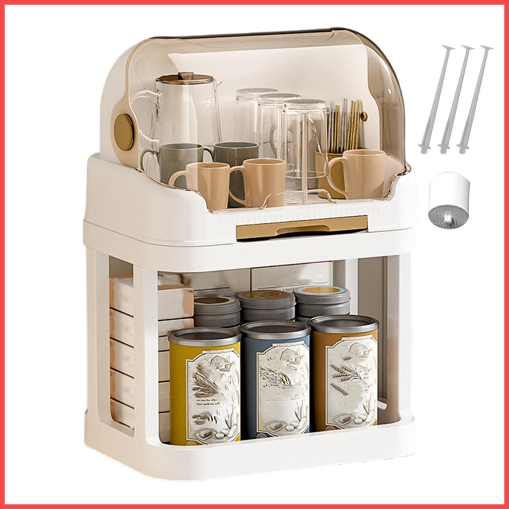 Bottle Drying Rack Container With Drainer Bottle Drying Organizer Large ...