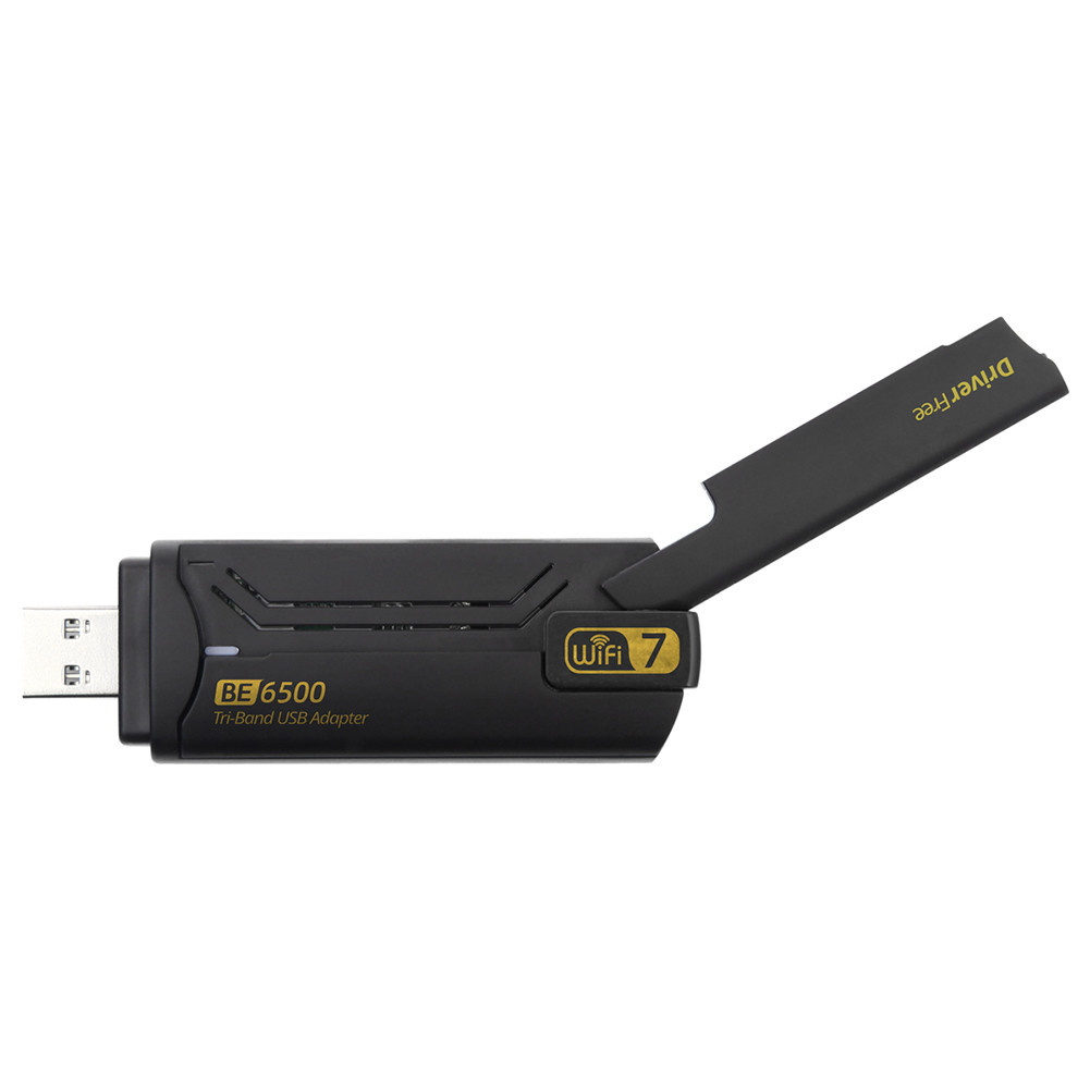 BE6500 WiFi 7 USB-adapter - Razendsnelle Tri-Band Connectiviteit Tot 6500 Mbps Met MLO & 6GHz