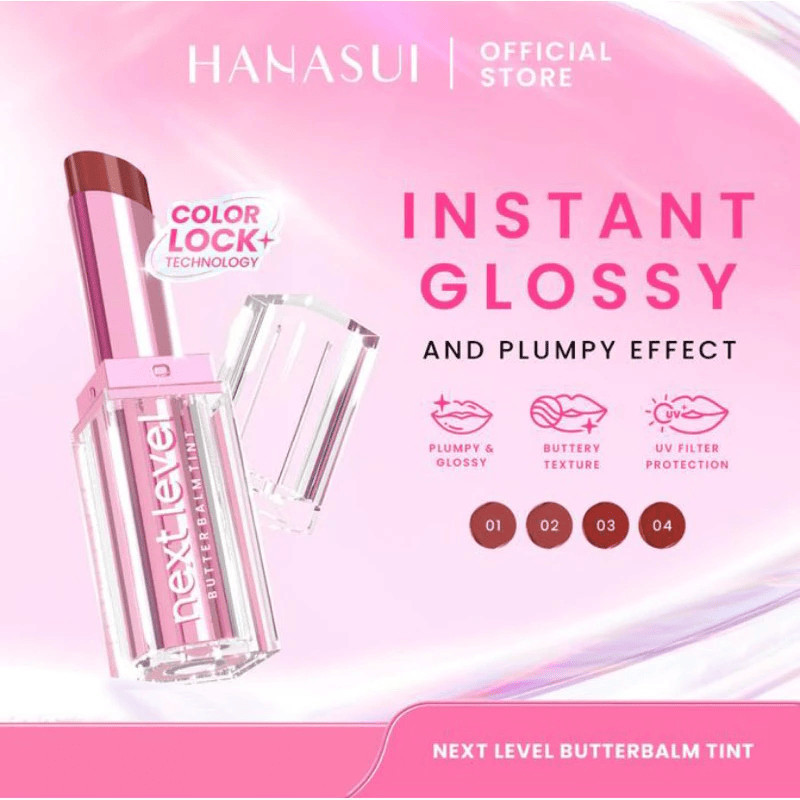 Hanasui Next Level Series Hanasui Next Level Blurry Tint Liplast Cream Butter Balm Bouncy Blush / MJO - Gambar 4