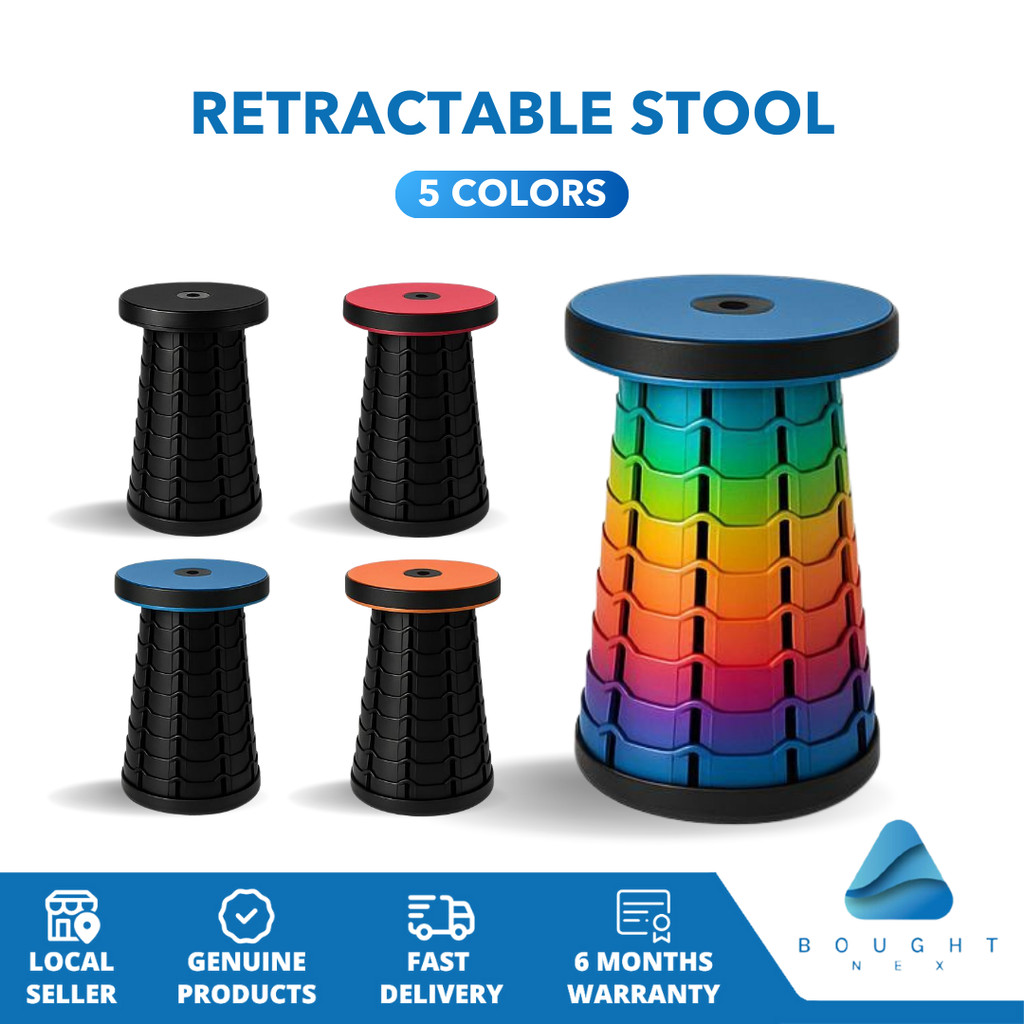 Stool Retractable Telescoping - Adjustable Height, Collapsible, Folding ...