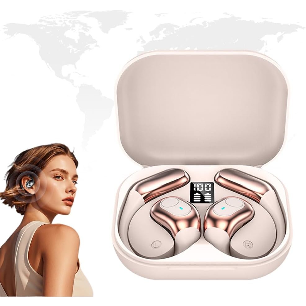LX 50 Wireless Earphones Real Time AI Translator Bluetooth 5.4 TWS Earbuds With ANC Noise Reduction, Full Color Touch Screen, Sports Headset From Spacex, $9.7