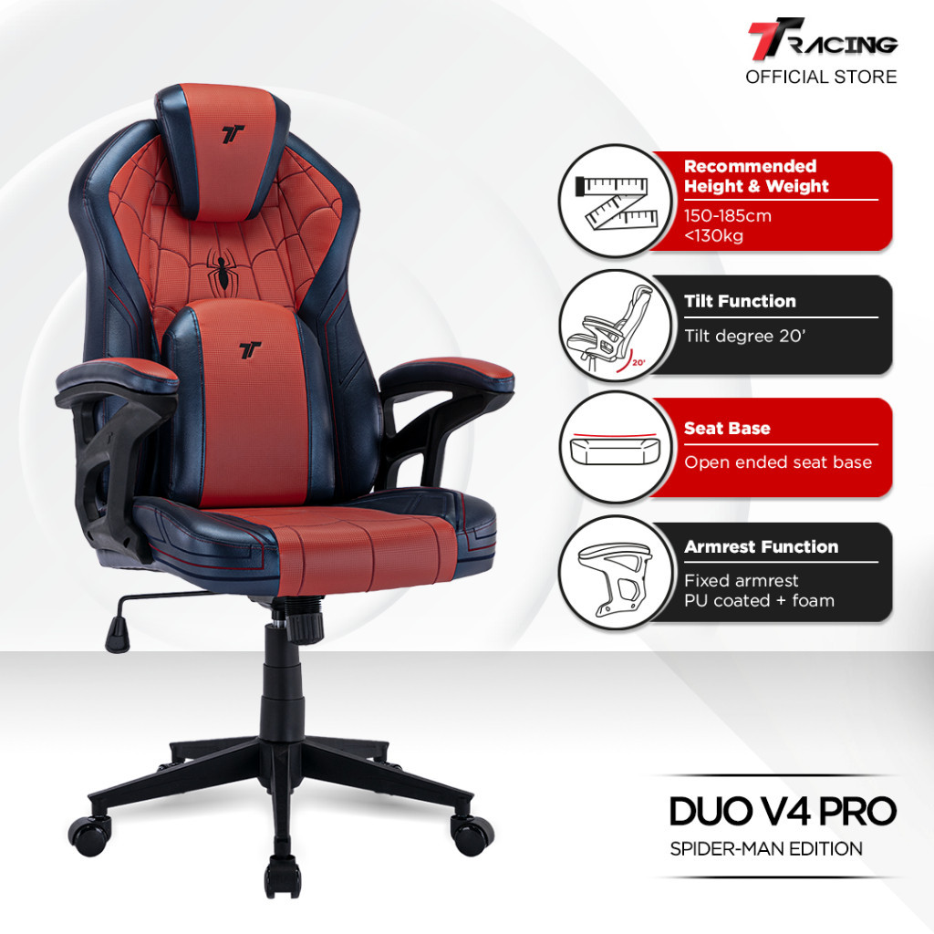TTRacing Duo V3 Duo V4 Pro Gaming Chair Ergonomic Home Office Chair 2 Years Official Warranty