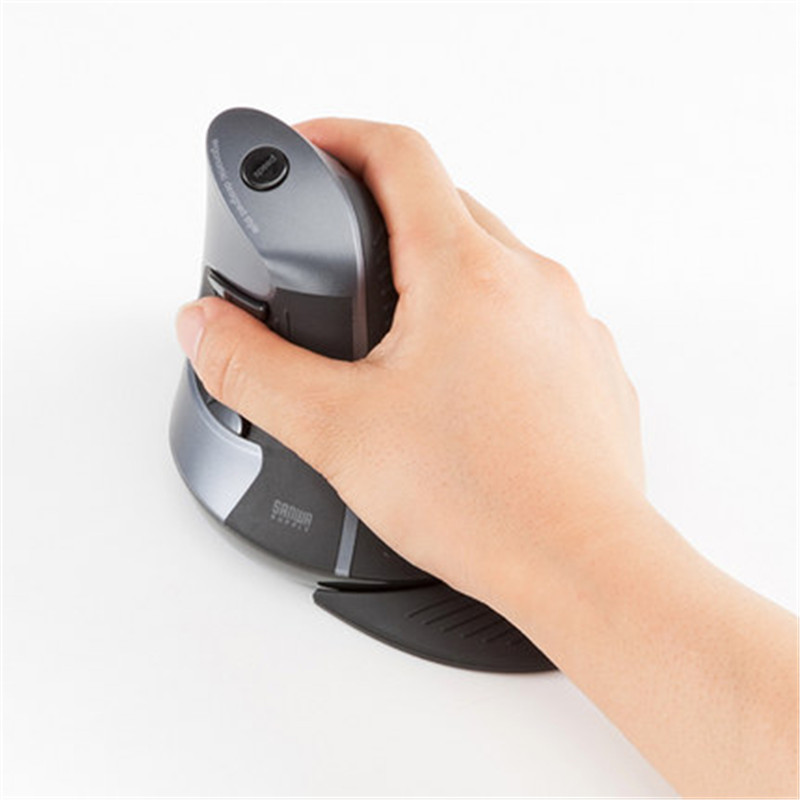 Japan SANWA Vertical Hand Grip Mouse Ergonomic Stand with Wrist Rest ...