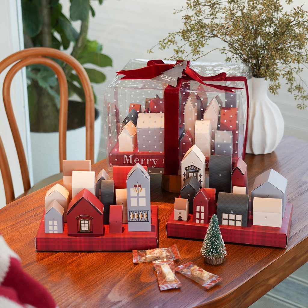 Christmas Advent Calendar Themed Empty Box To Fill 25 Days Countdown ...