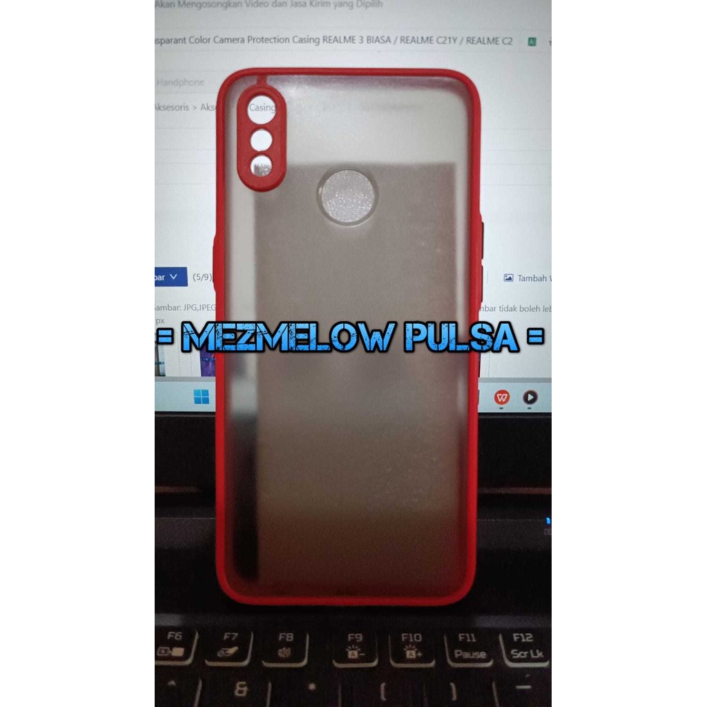 Hard Case Transparant Pelindung Kamera Caseng REALME 3 BIASA / REALME C21Y / REALME C25Y - Gambar 2