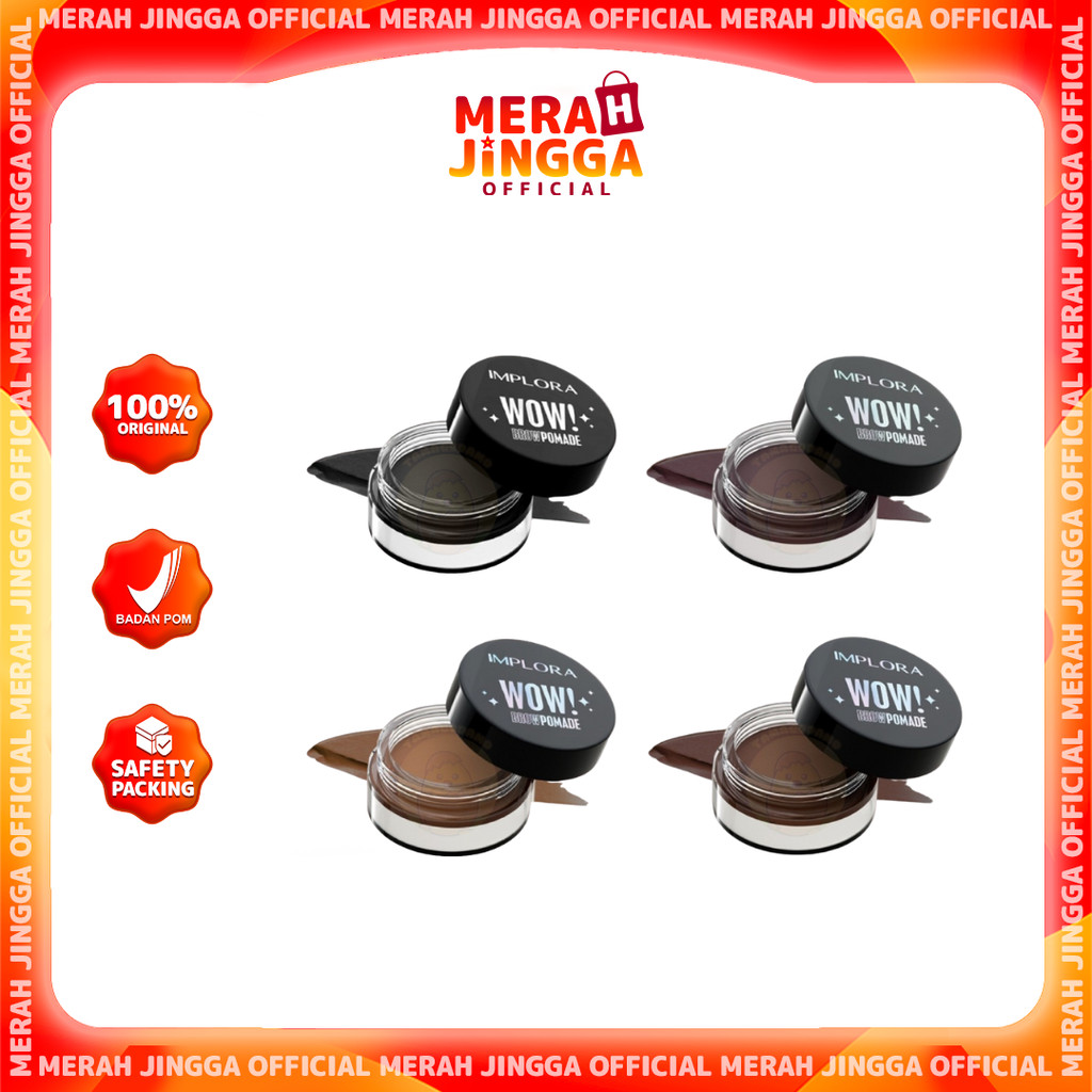 Implora Wow Brow Pomade / Merah Jingga Official