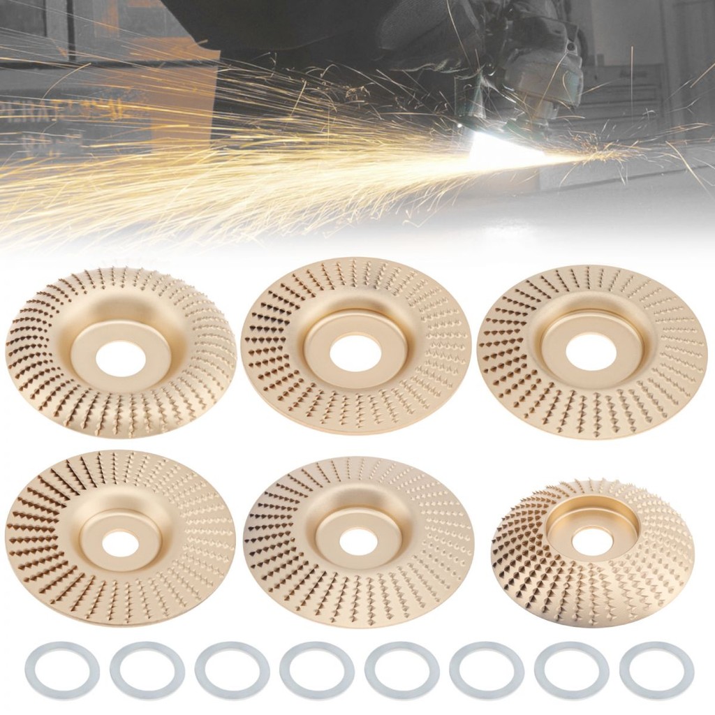 6 pcs Carbon Steel Golden Grinding Wheel Shaping Disc for 4 inch or 4 1 ...