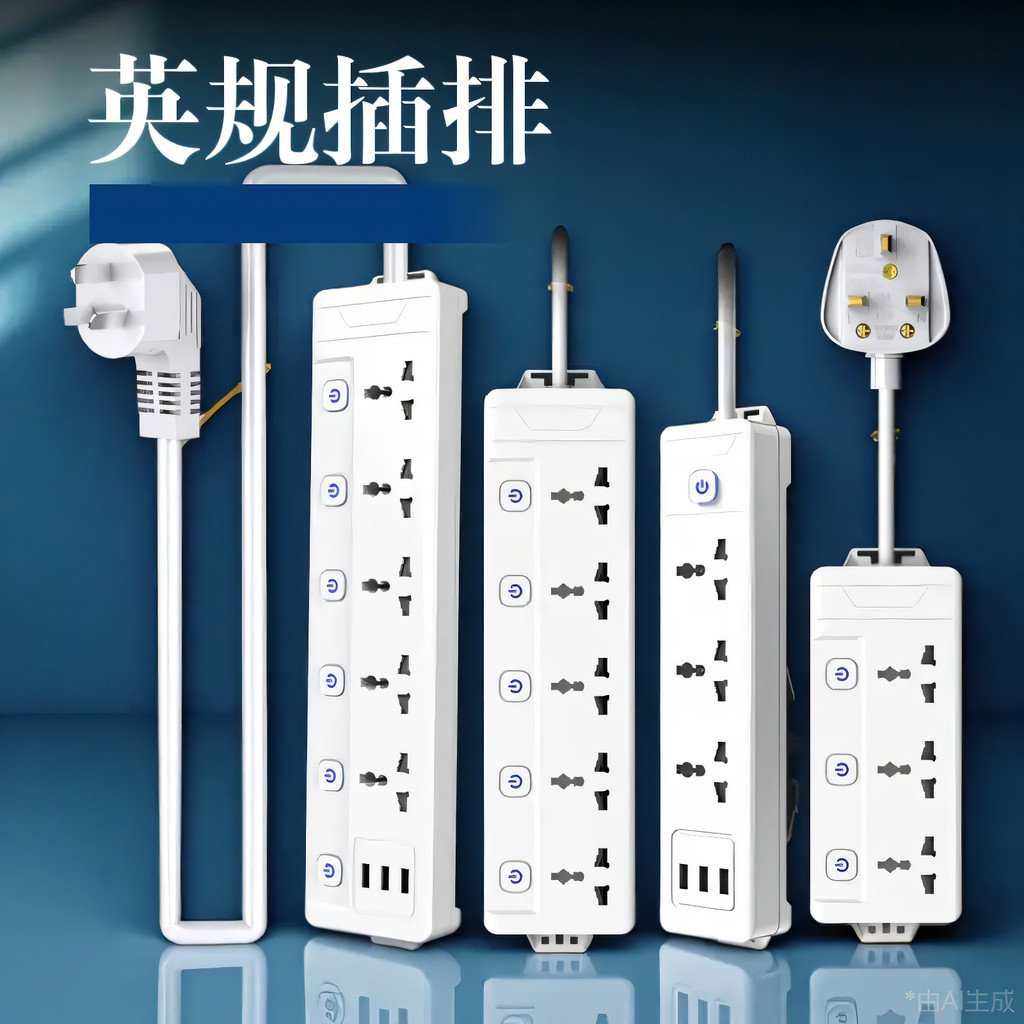 British Standard Socket Adapter Plug European Standard Power Strip ...