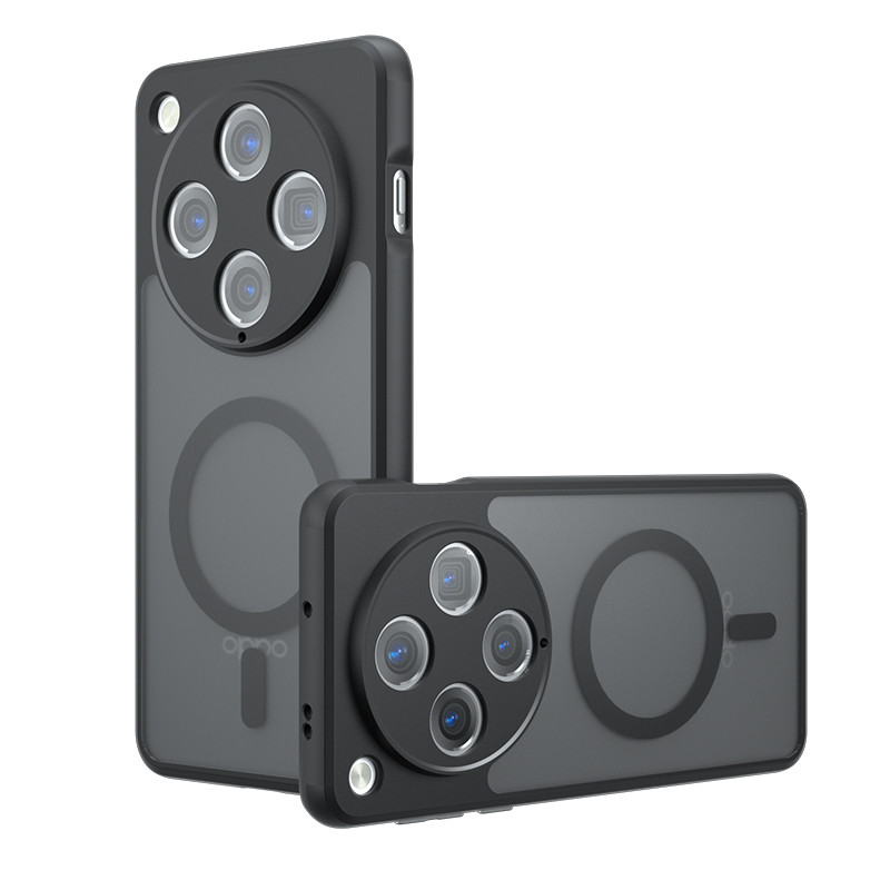 Lemxiee Cover For OPPO Find X9 Pro Case By Anti-fingerprint Anti-drop Anti-slip Flexible Silicone + Transparent Acrylic Case