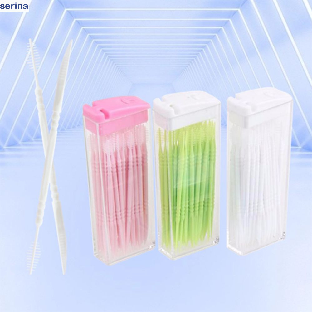 SERINA 300/60 Pcs Double-ended Toothpick, Disposable Plastic Fish Bone ...