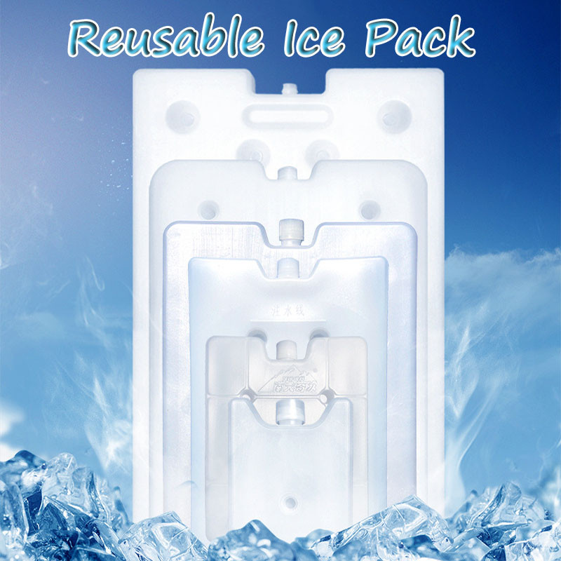1150/1800ml Large Big Size Reusable Straight Ice Pack Brick White Board ...