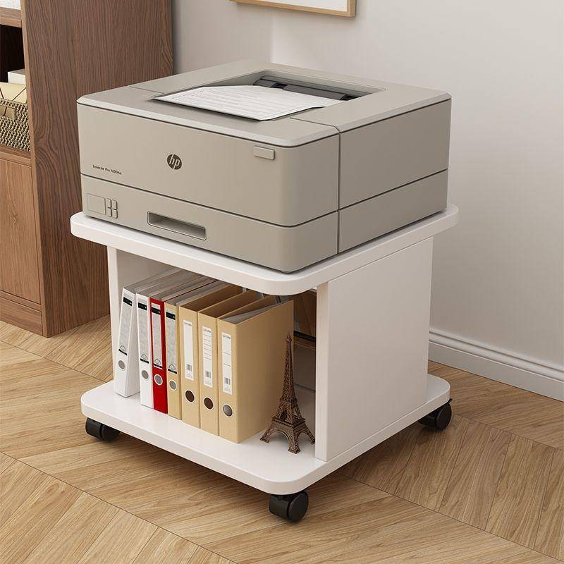 Multi-layer floor printer storage shelf Double-layer storage and ...
