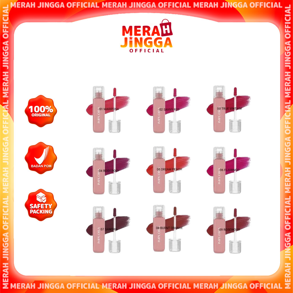 Implora Jelly Tint - LipTint / Merah Jingga Official