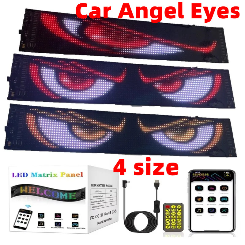 Car LED Flexible Screen,USB 5V Matrix Pixel Panel RGB Pattern Graffiti ...