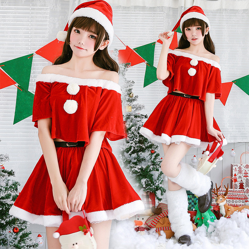 Christmas Clothing Adult Women s Clothing Christmas Clothes Holiday Party Dress up Christmas Clothes Santa Claus Costume CLUT