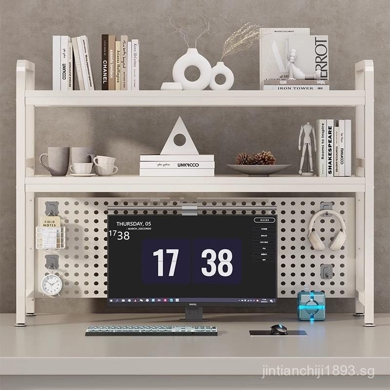 Desktop Organizer Shelf Desk Pegboard Book Organizer Multi-layer Book ...