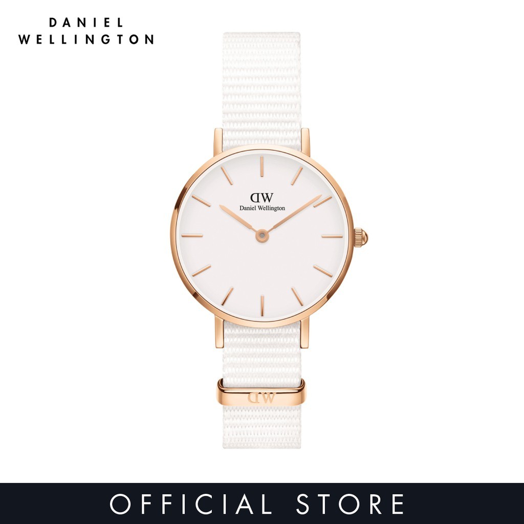 2 Years Warranty Daniel Wellington Petite Dover 28 32mm Rose gold Nato strap DW Watch for women Fashion watch DW official Authentic Shopee Singapore