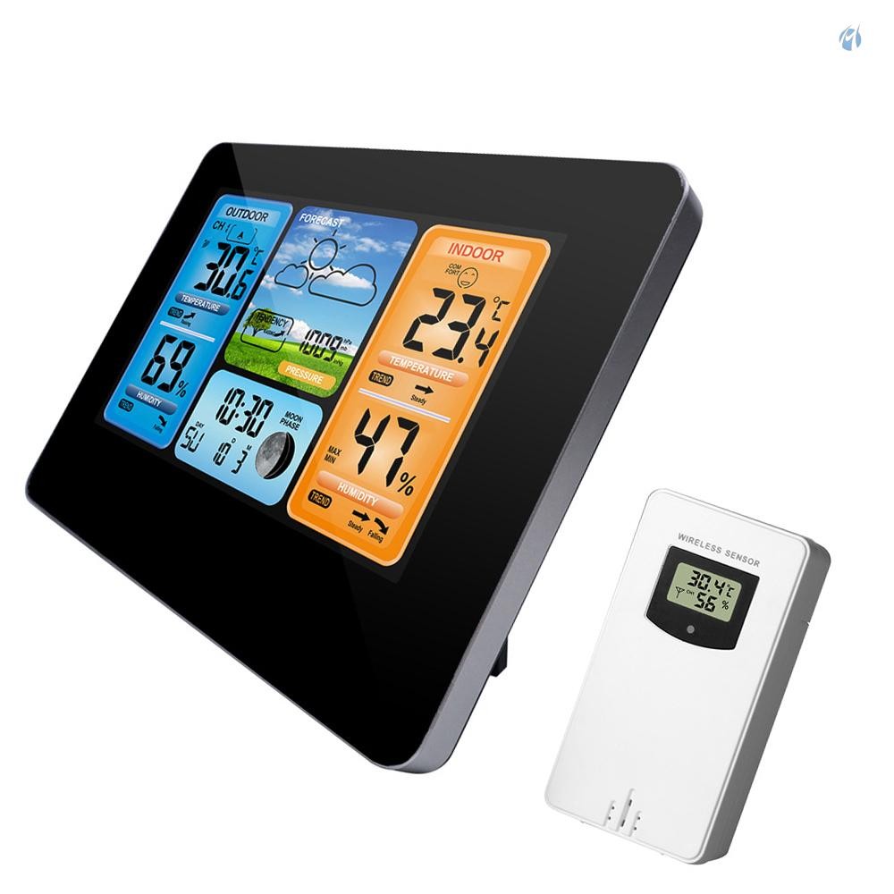 FJ3373 Multifunction Digital Weather Station LCD Alarm Clock Indoor ...